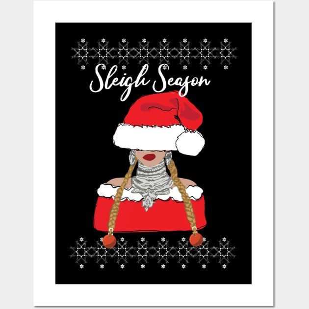 Sleigh Season Christmas Wall Art by NADIRAsimone